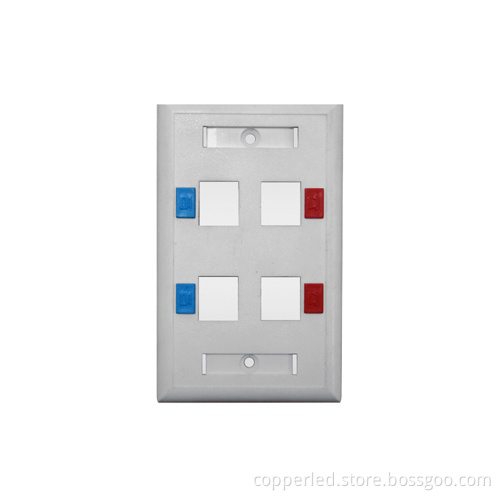 Faceplate 120 Type 4port